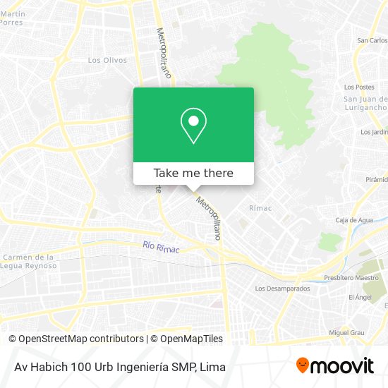 Av  Habich 100  Urb  Ingeniería SMP map