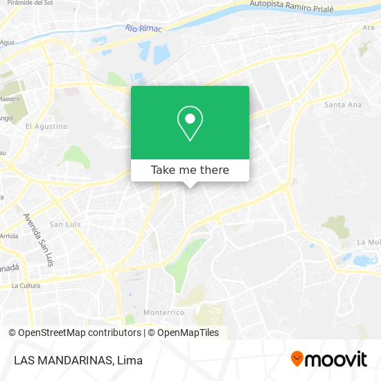 LAS MANDARINAS map