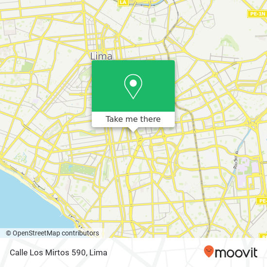 Calle Los Mirtos 590 map