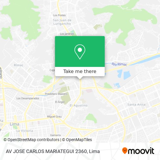 AV  JOSE CARLOS MARIATEGUI 2360 map