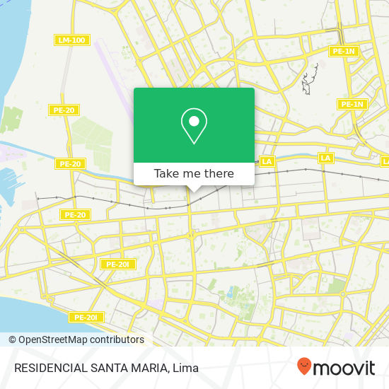 RESIDENCIAL SANTA MARIA map