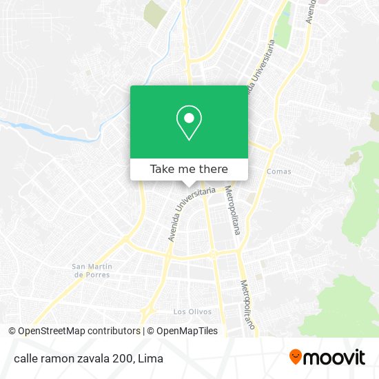 calle ramon zavala 200 map