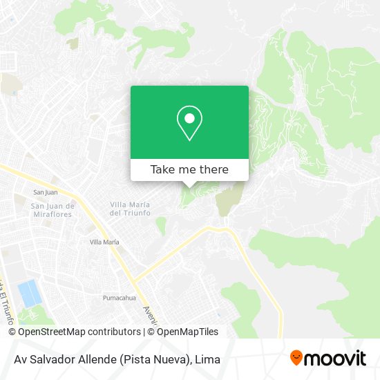 Mapa de Av  Salvador Allende (Pista Nueva)