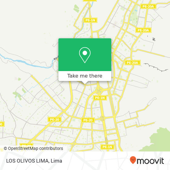 LOS OLIVOS  LIMA map