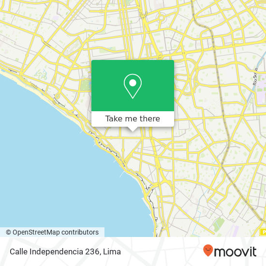 Mapa de Calle Independencia 236