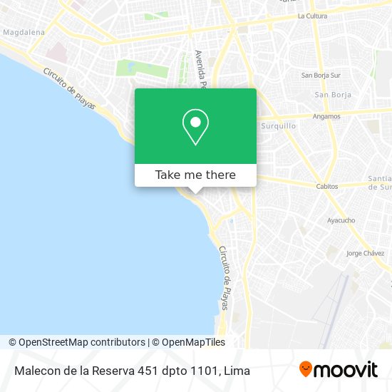 Malecon de la Reserva 451 dpto 1101 map