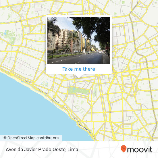 Avenida Javier Prado Oeste map