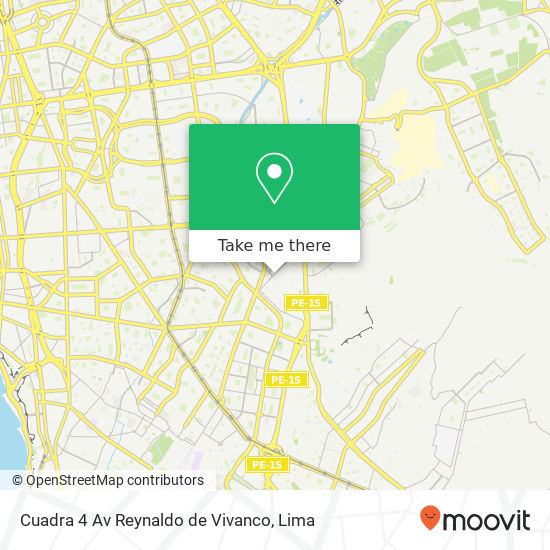 Cuadra 4  Av  Reynaldo de Vivanco map