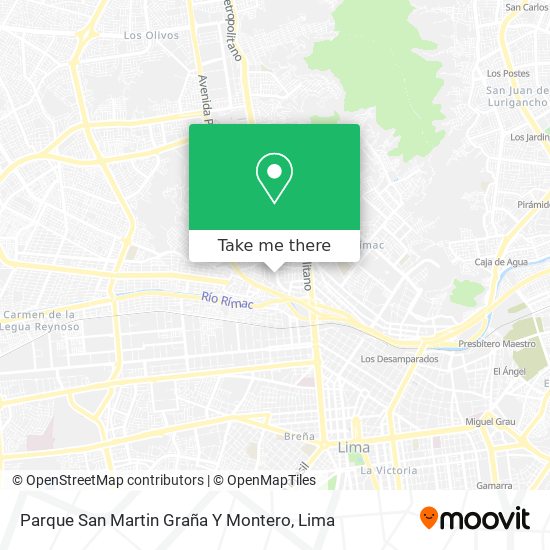 Parque San Martin Graña Y Montero map