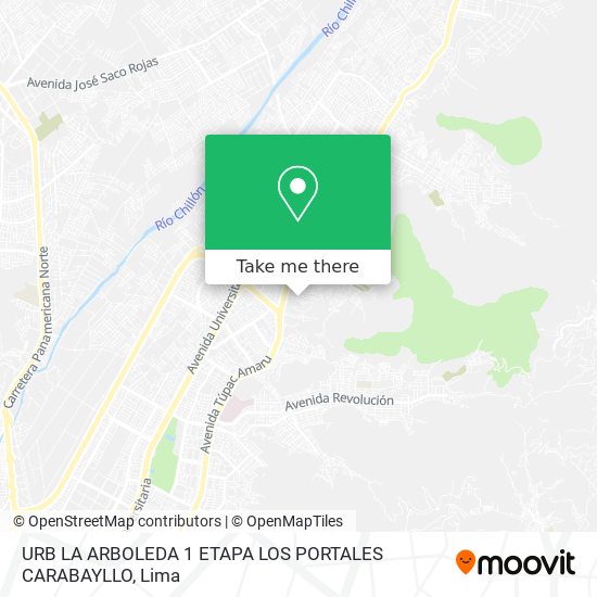 Mapa de URB  LA ARBOLEDA 1 ETAPA LOS PORTALES CARABAYLLO