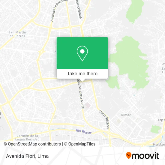 Mapa de Avenida Fiori