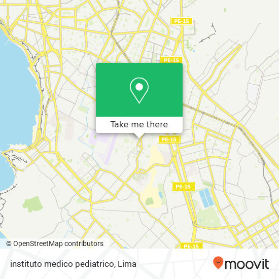 instituto medico pediatrico map