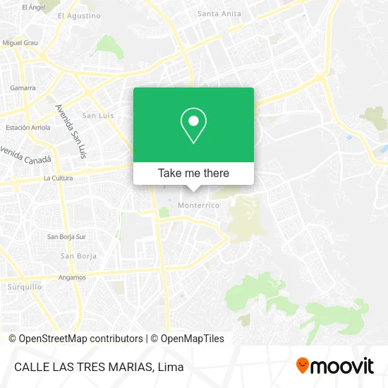 Mapa de CALLE LAS TRES MARIAS