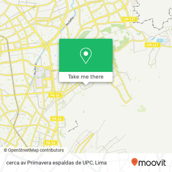 cerca av  Primavera  espaldas de UPC map