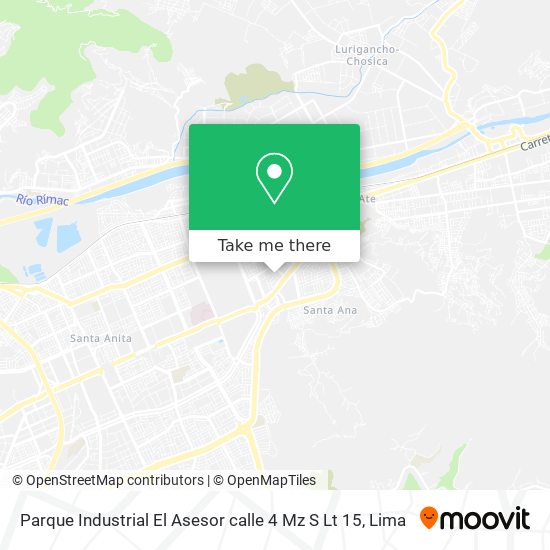 Parque Industrial El Asesor calle 4  Mz S Lt 15 map