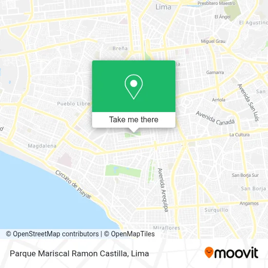 Parque Mariscal Ramon Castilla map