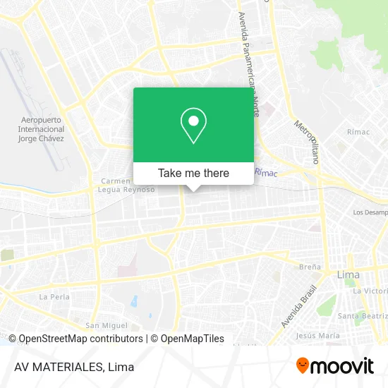 AV  MATERIALES map