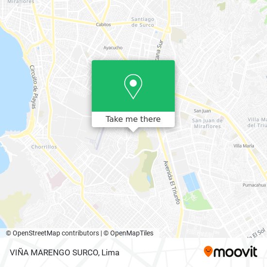 Mapa de VIÑA MARENGO  SURCO