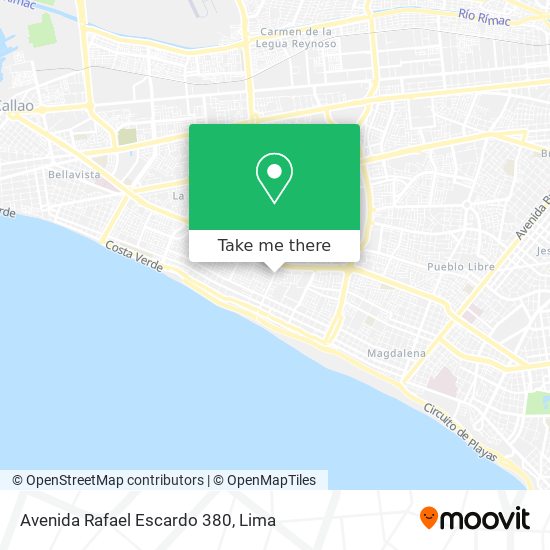 Mapa de Avenida Rafael Escardo 380