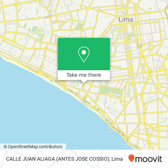 CALLE JUAN ALIAGA (ANTES JOSE COSSIO) map