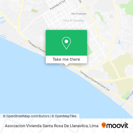 Asociacion Vivienda Santa Rosa De Llanavilca map