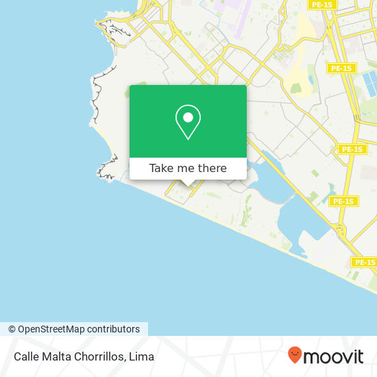 Calle Malta   Chorrillos map