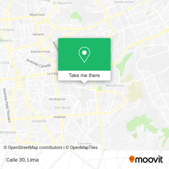 Mapa de Calle 30