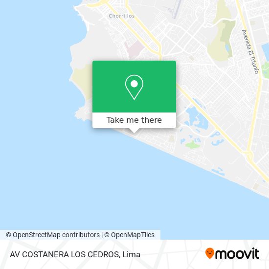 AV  COSTANERA   LOS CEDROS map