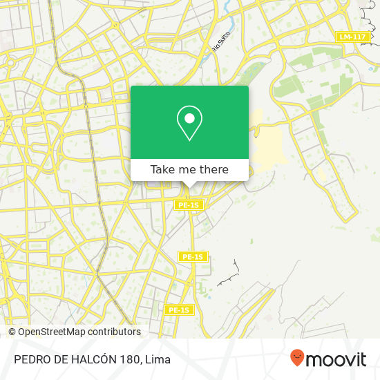 PEDRO DE HALCÓN 180 map