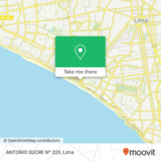 ANTONIO SUCRE Nº 320 map