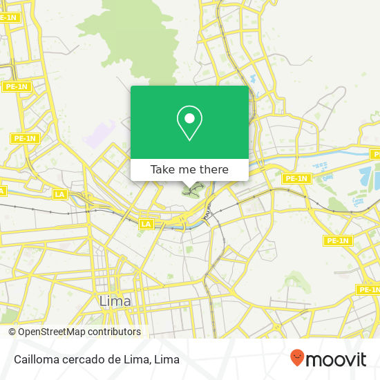 Cailloma  cercado de Lima map