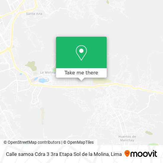 Mapa de Calle samoa Cdra 3 3ra Etapa Sol de la Molina