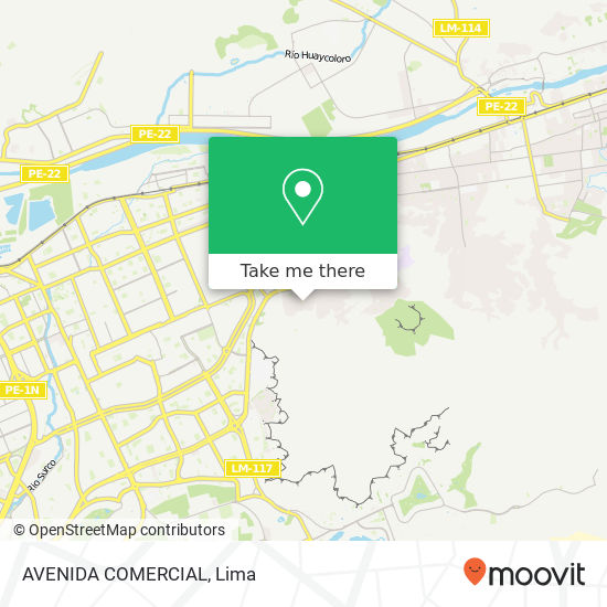 Mapa de AVENIDA COMERCIAL