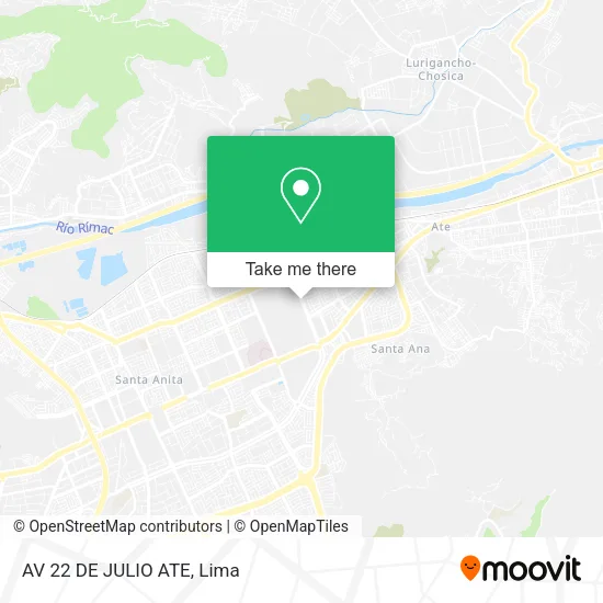 Mapa de AV  22 DE JULIO  ATE