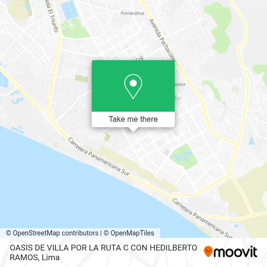 OASIS DE VILLA POR LA RUTA C CON HEDILBERTO RAMOS map