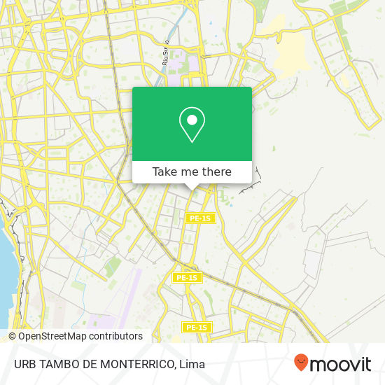 Mapa de URB  TAMBO DE MONTERRICO