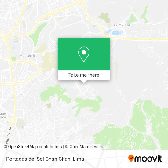 Portadas del Sol  Chan Chan map