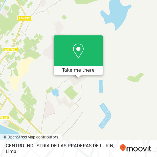 CENTRO INDUSTRIA DE LAS PRADERAS DE LURIN map