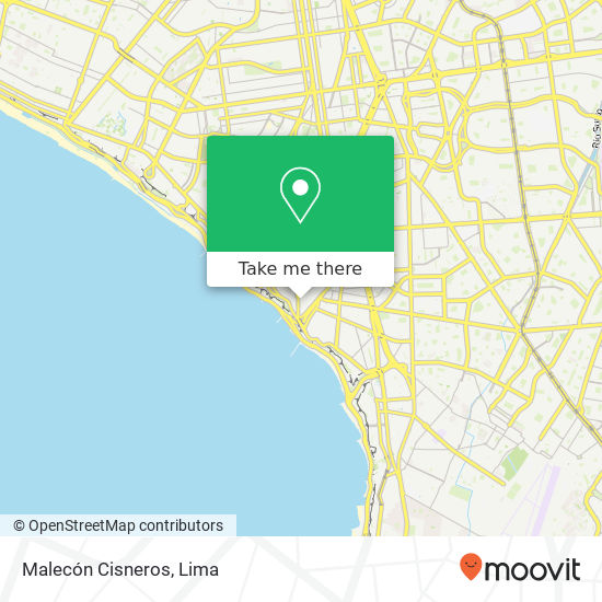 Malecón Cisneros map