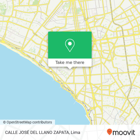 CALLE JOSÉ DEL LLANO ZAPATA map