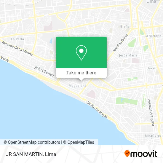 JR  SAN MARTIN map