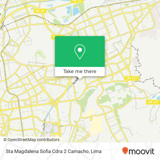 Sta  Magdalena Sofia  Cdra  2  Camacho map