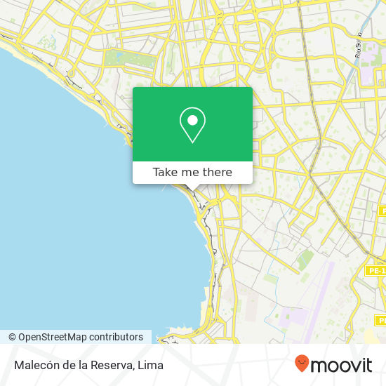 Malecón de la Reserva map