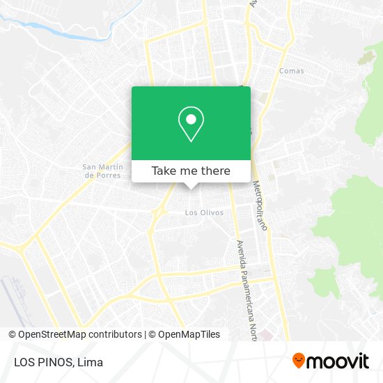 LOS PINOS map