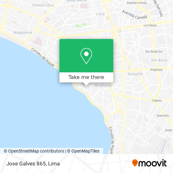Jose Galves   865 map