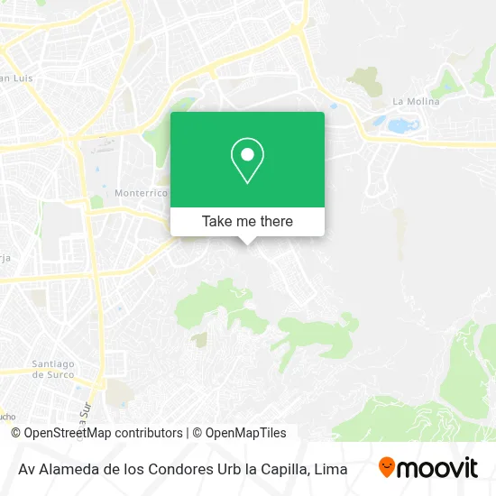 Av  Alameda de los Condores  Urb  la Capilla map