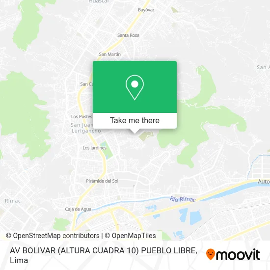 AV  BOLIVAR (ALTURA CUADRA 10)   PUEBLO LIBRE map