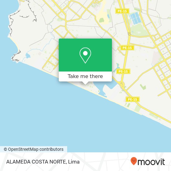 ALAMEDA COSTA NORTE map