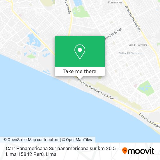 Carr  Panamericana Sur panamericana sur km 20 5  Lima 15842  Perú map