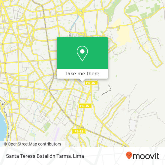 Santa Teresa  Batallón Tarma map